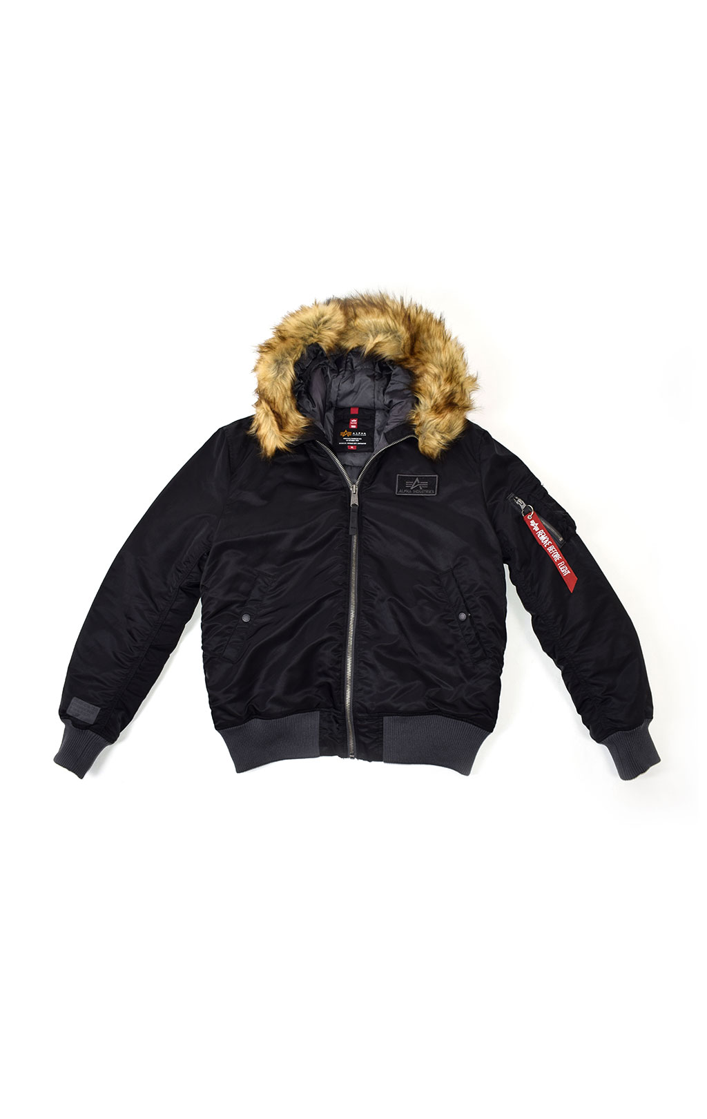 Куртка ALPHA INDUSTRIES HOODED CW MA-1 black 