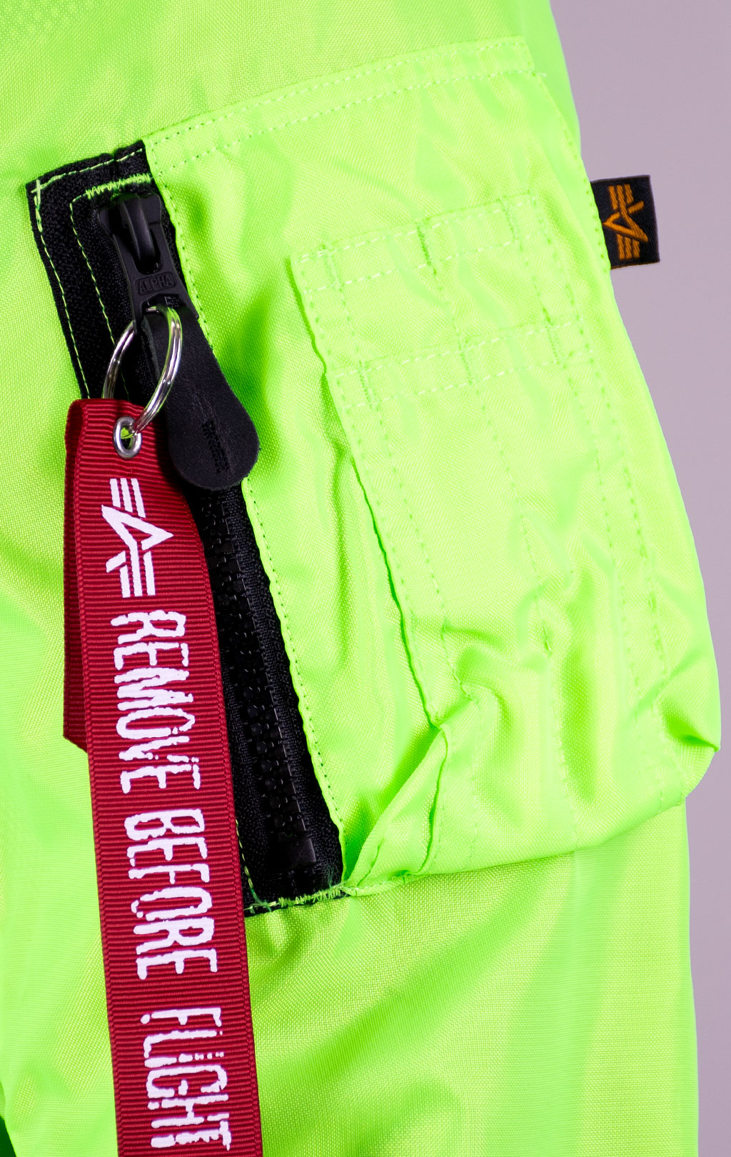 Ветровка-бомбер ALPHA INDUSTRIES MA-1 NEON neon green 