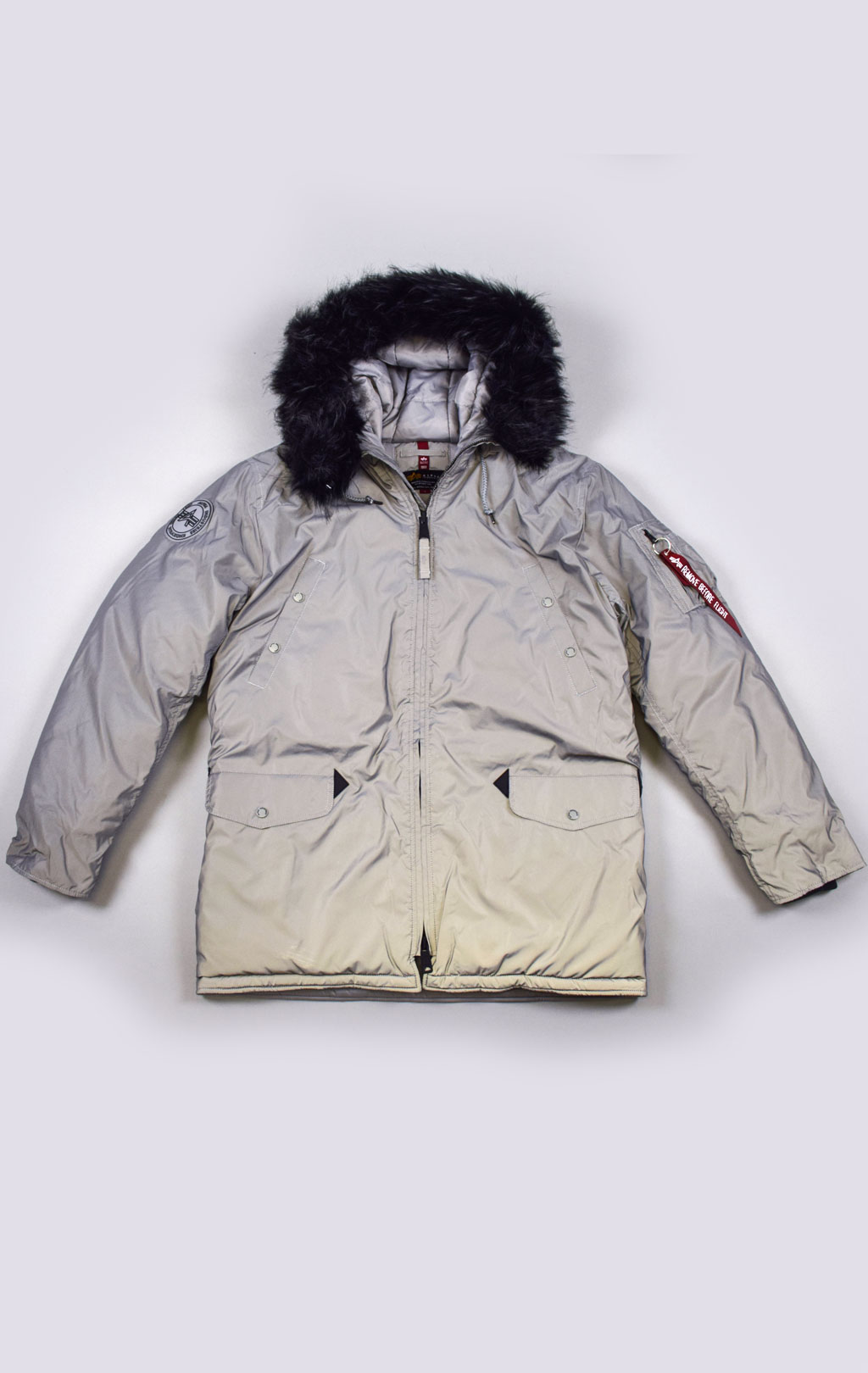 Аляска ALPHA INDUSTRIES REFLECTIVE N-3B silver/reflective 