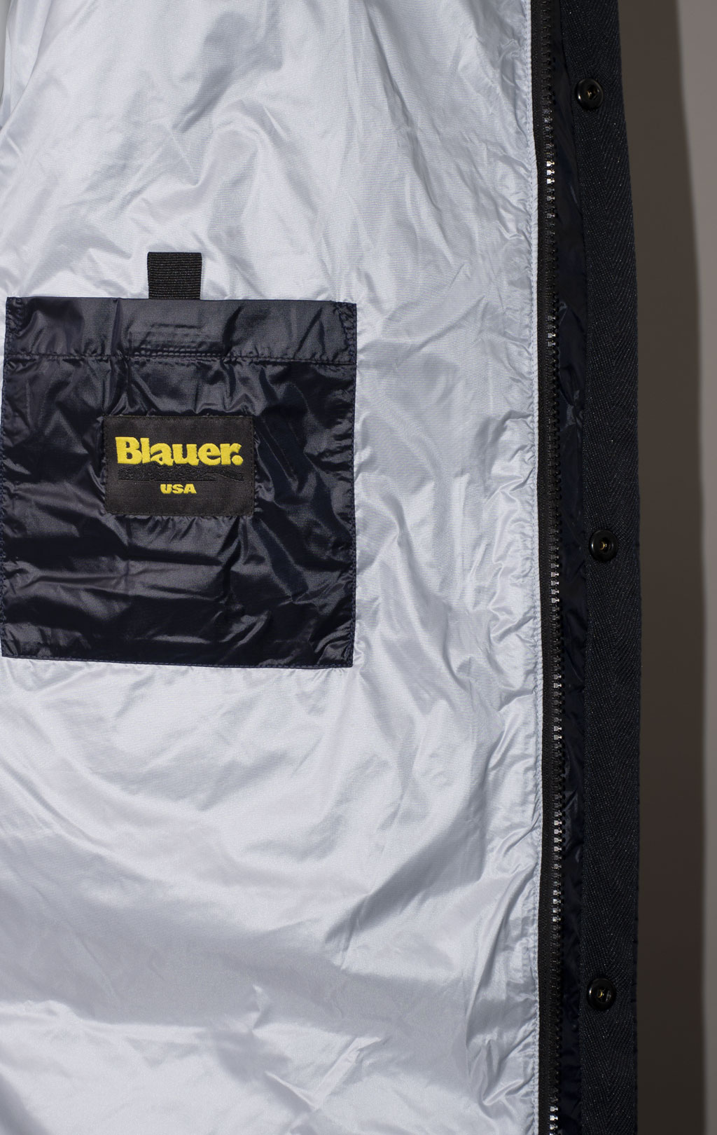 Парка-пуховик BLAUER ABBOT FW 24/25 blue interno blue 975 (KO3323) 