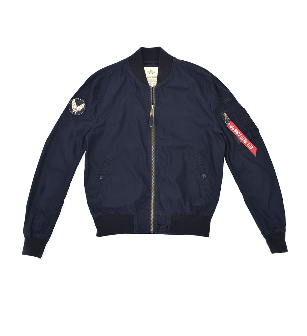 Ветровка-бомбер ALPHA INDUSTRIES GROUND CREW MA-1 rep. blue 