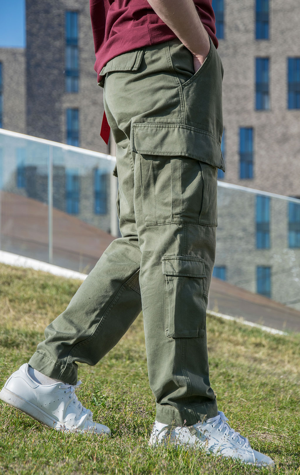 Брюки-карго ALPHA INDUSTRIES ACU PANT dark olive 