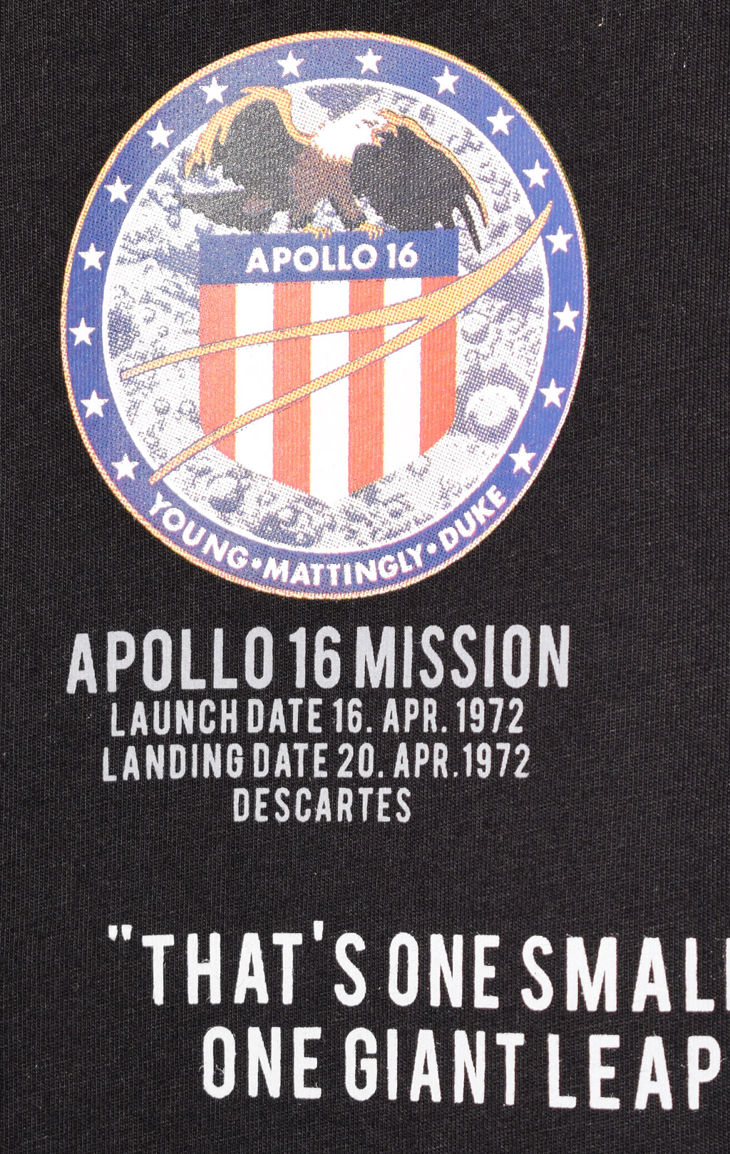 Футболка ALPHA INDUSTRIES NASA APOLLO MISSION T black 