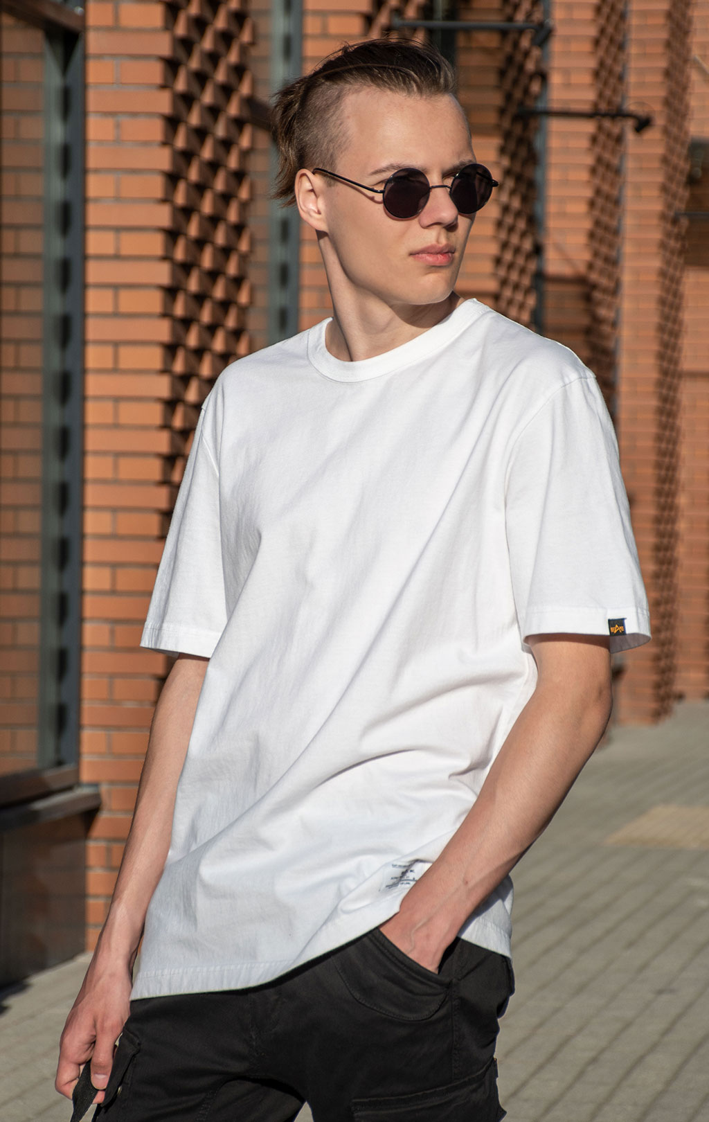 Футболка ALPHA INDUSTRIES ALPHA MA-1 TEE SS 24 white 