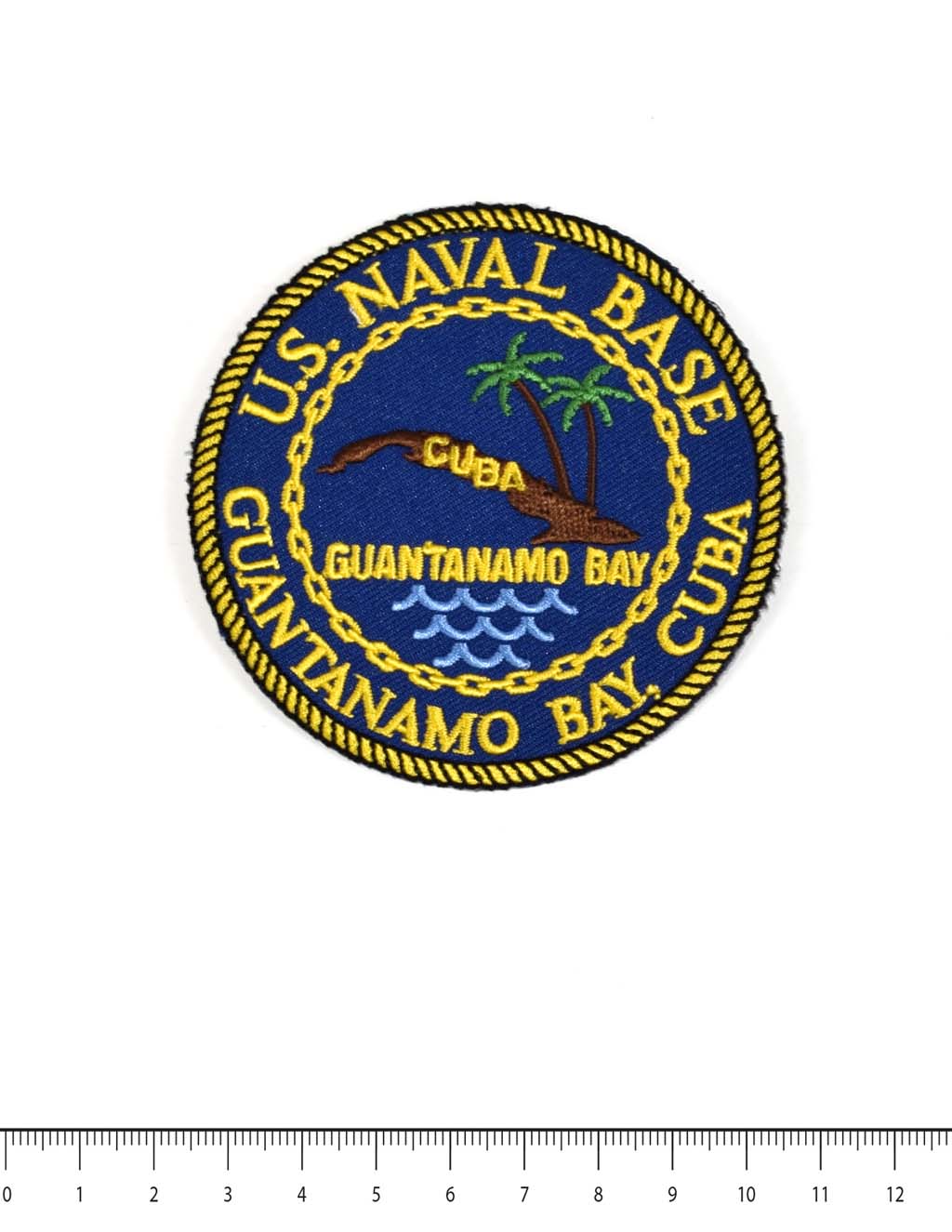 Нашивка Guantanamo Bay - CUBA blue white (PM0641) 