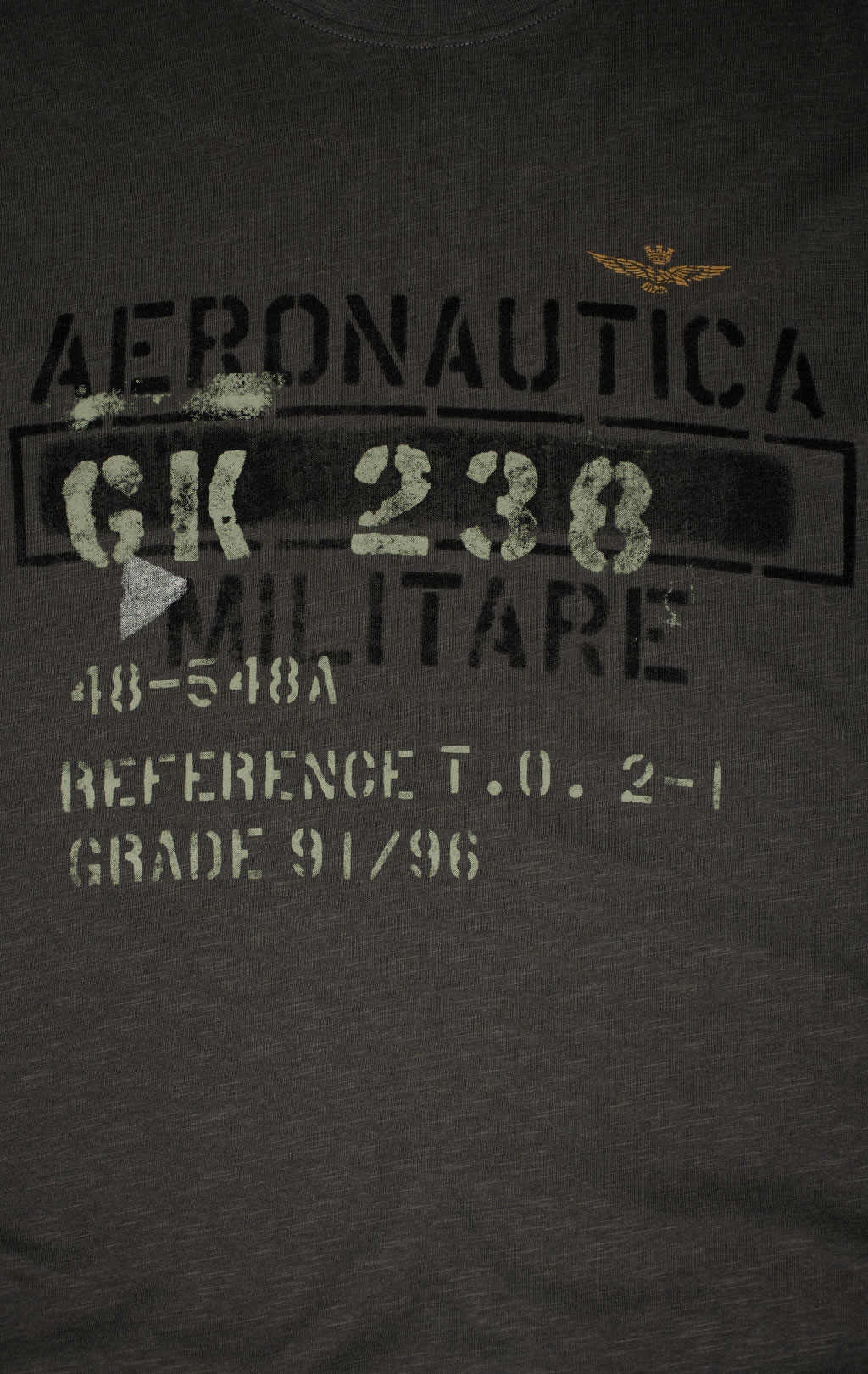 Лонгслив AERONAUTICA MILITARE FW 25/26/BD beluga grey (TS 2486) 
