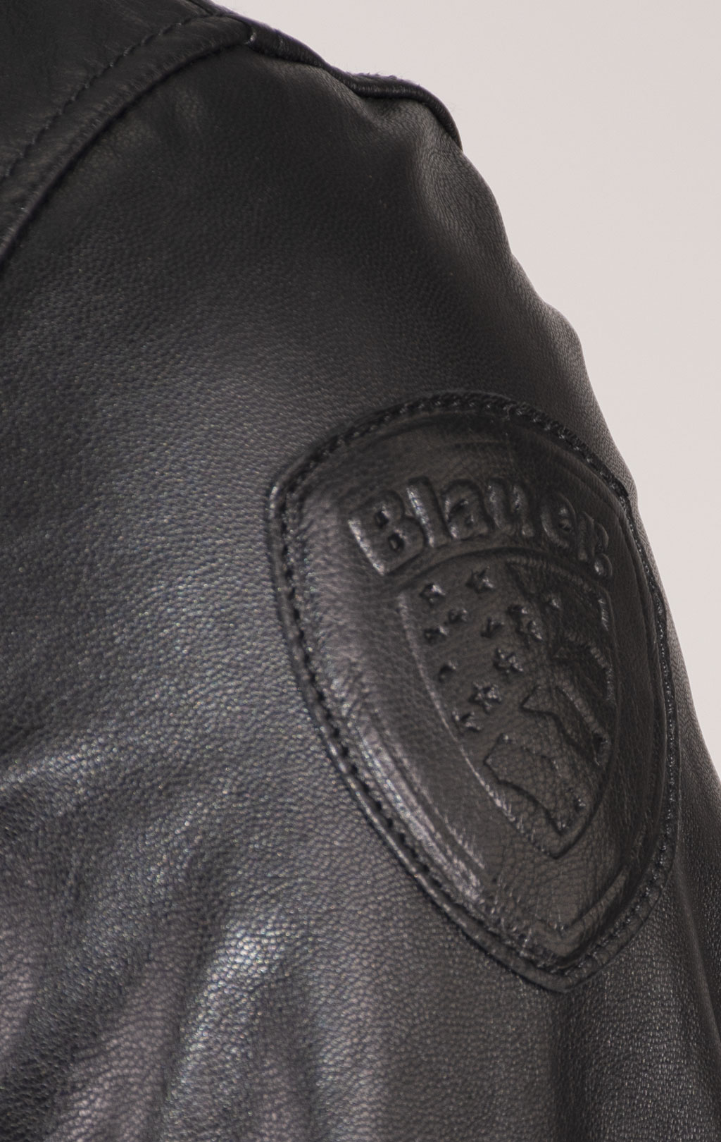 Куртка BLAUER кожа SS 24 m black (LO2417) 