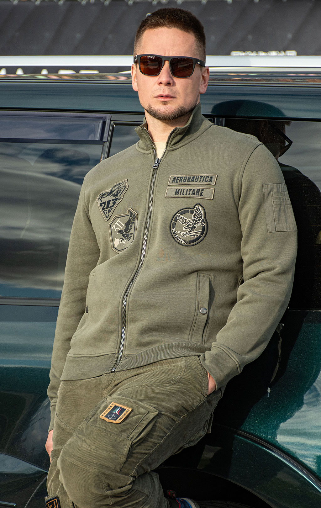Олимпийка AERONAUTICA MILITARE FW 26/27/TR tea leaf (FE 2143) 