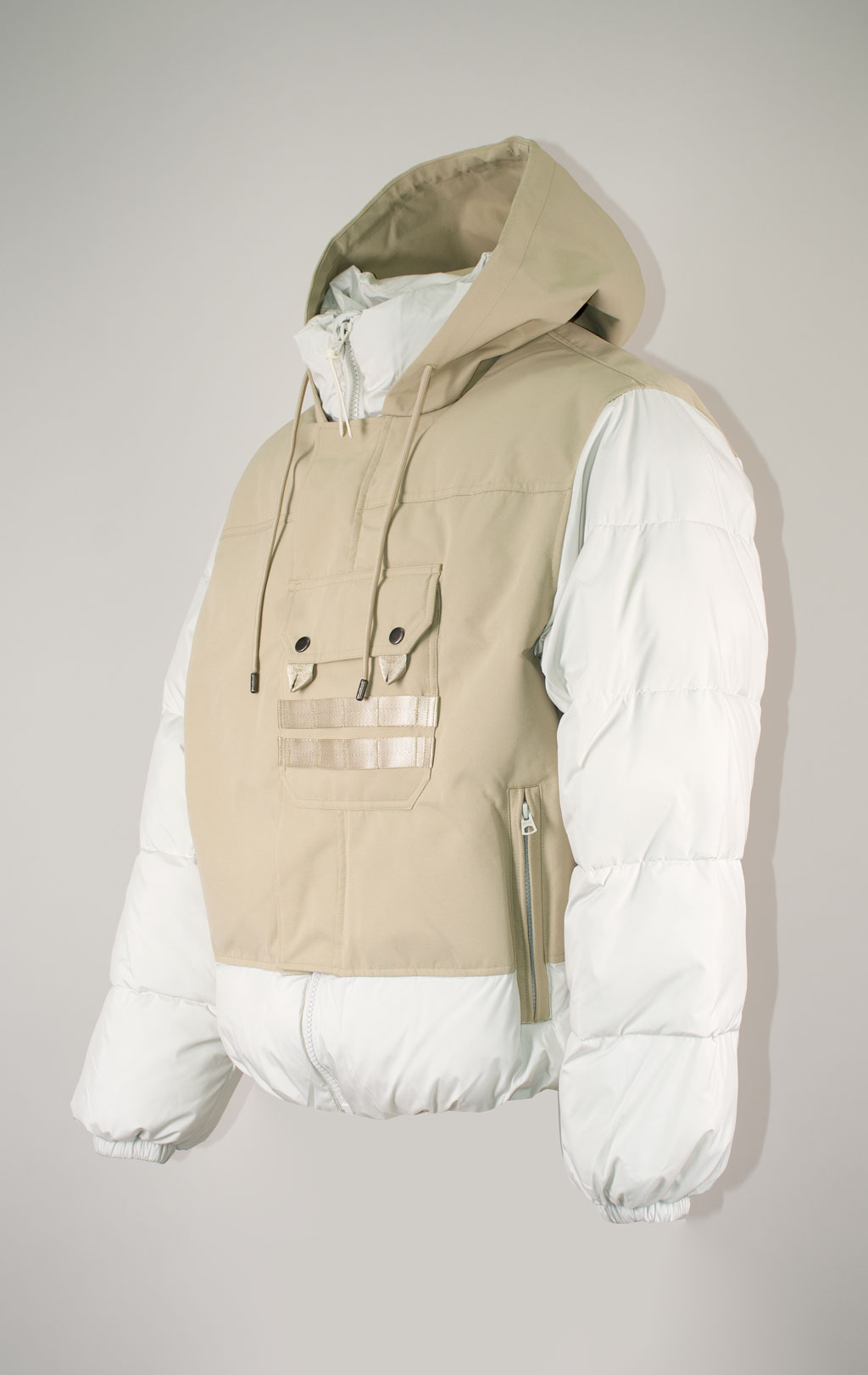 Куртка ALPHA INDUSTRIES 1960s SWEDISH ARMY MOTORCYCLE MOD PARKA FW 25/26 dune white 