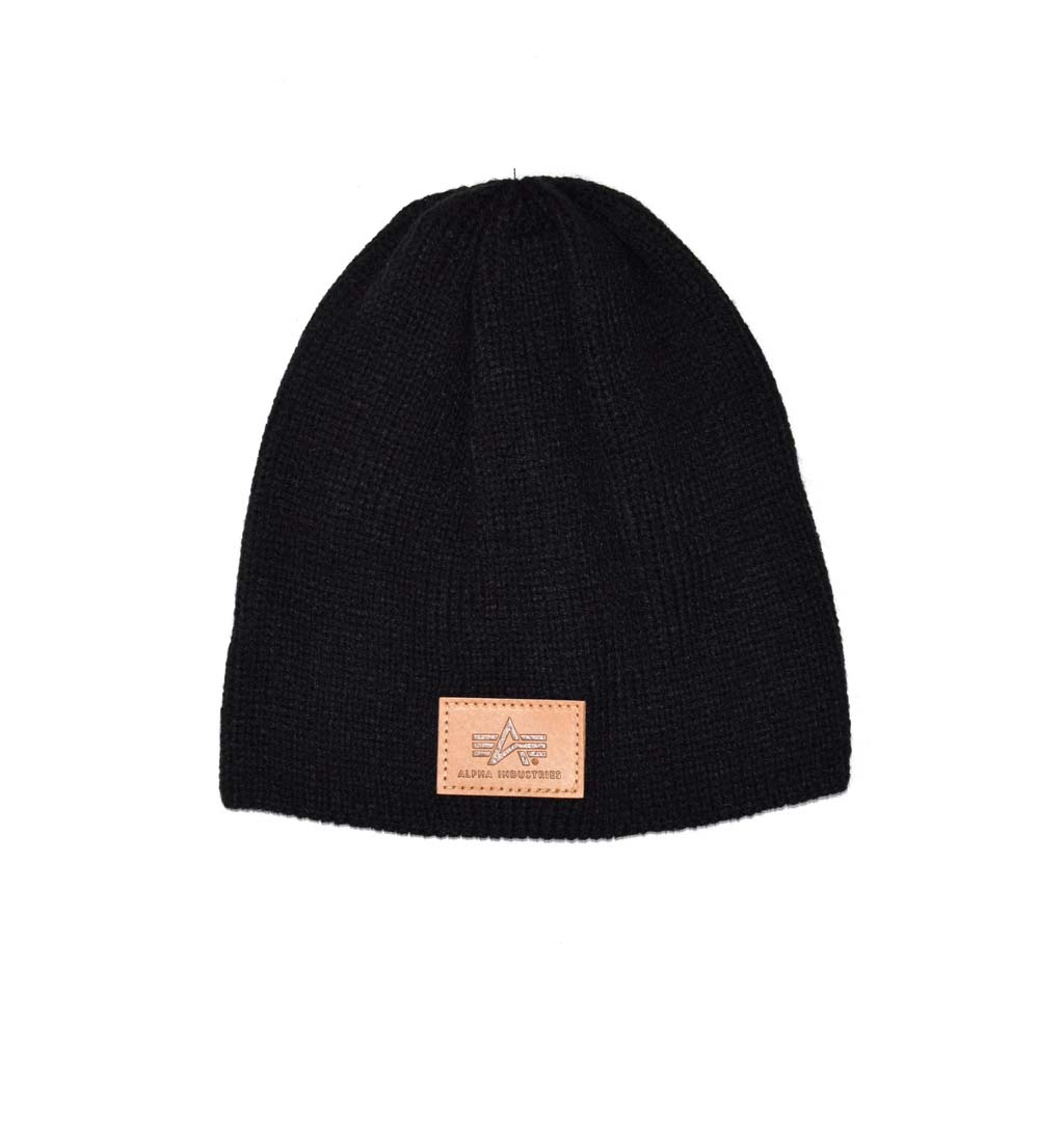 Шапка ALPHA INDUSTRIES KNIT BEANIE black 