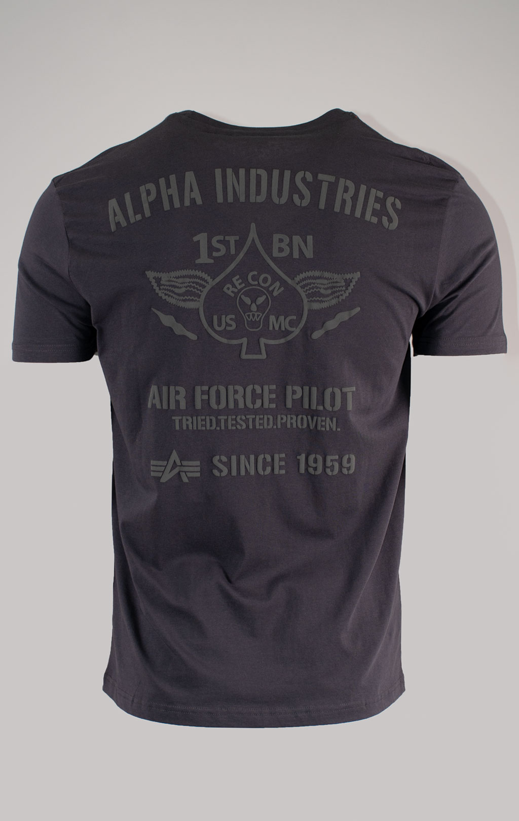 Футболка ALPHA INDUSTRIES AIR FORCE T vintage grey 