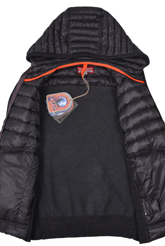 Толстовка PJS ILLUGA с капюшоном black melange 