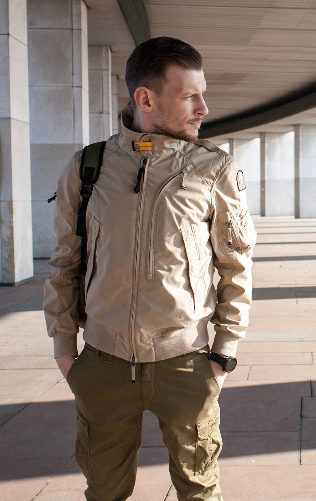 Ветровка-бомбер PARAJUMPERS JOE SS19 tan 