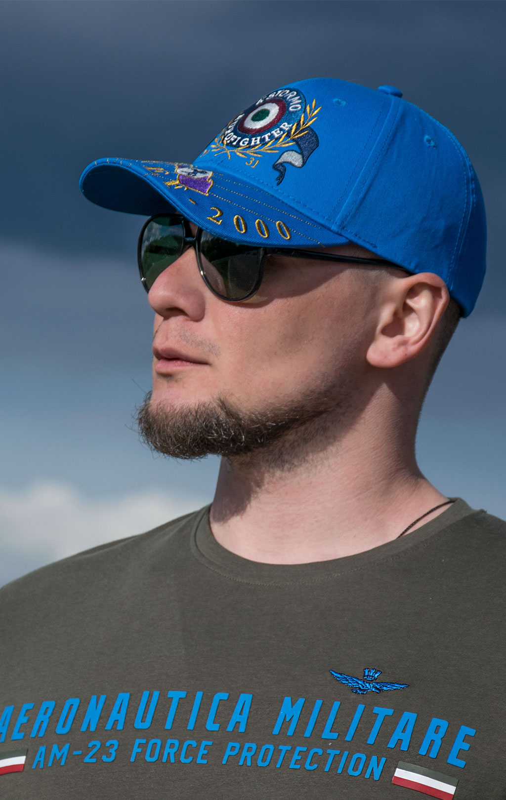 Бейсболка AERONAUTICA MILITARE SS 22/CN royal (HA 1107)