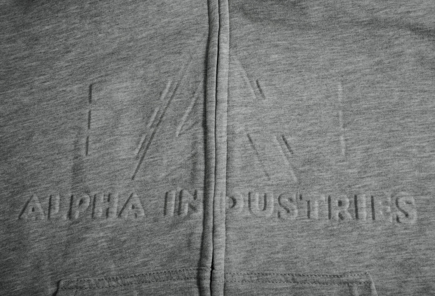 Толстовка ALPHA INDUSTRIES 3D ZIP HOODY grey heather 