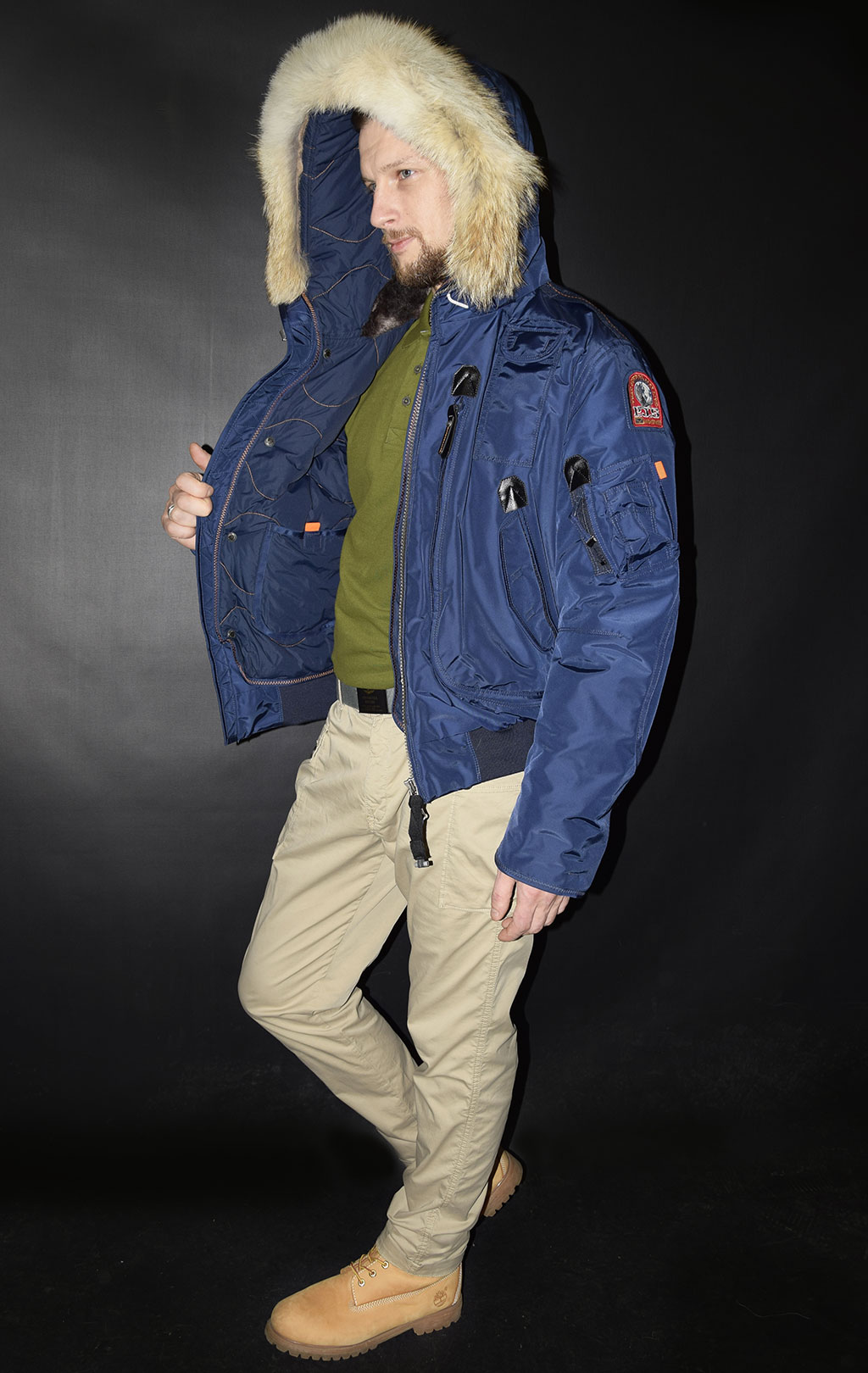 Аляска-пуховик PARAJUMPERS GOBI cadet blue 