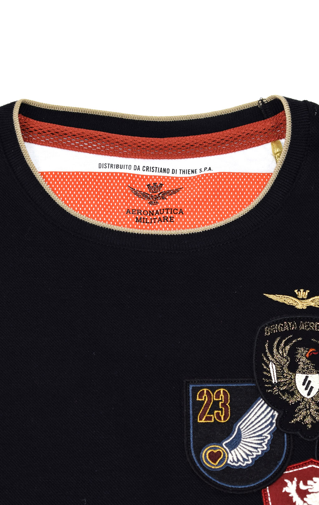 Женский свитшот AERONAUTICA MILITARE SS 21/PT nero (FE 1614) 