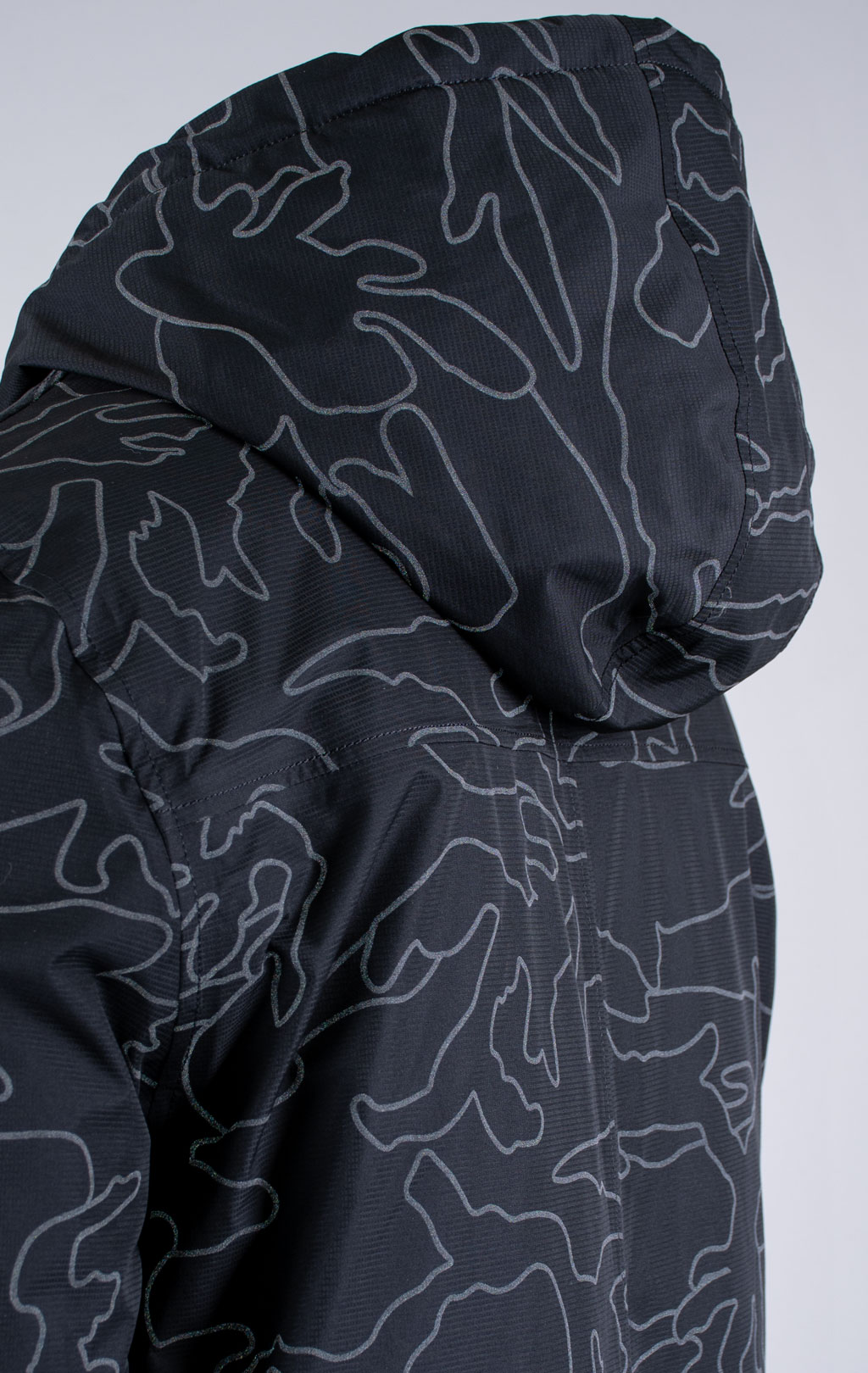 Аляска ALPHA INDUSTRIES PRIMALOFT PARKA N-3B reflective black camo 