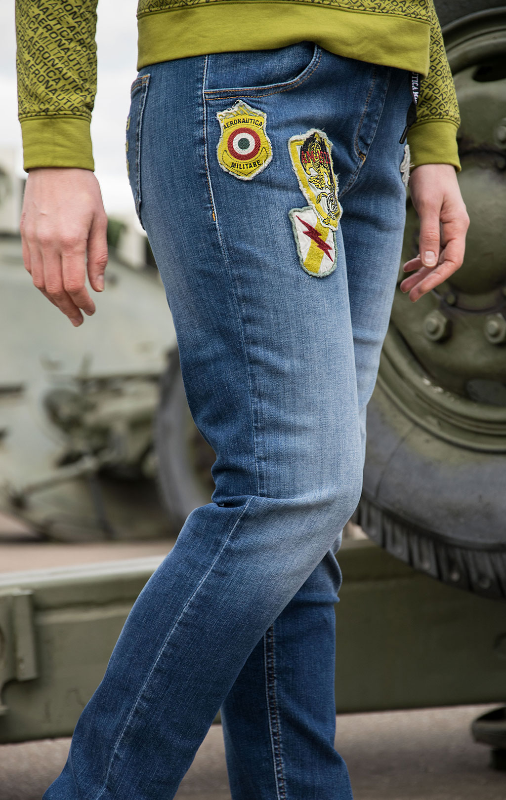 Jeans militare clearance