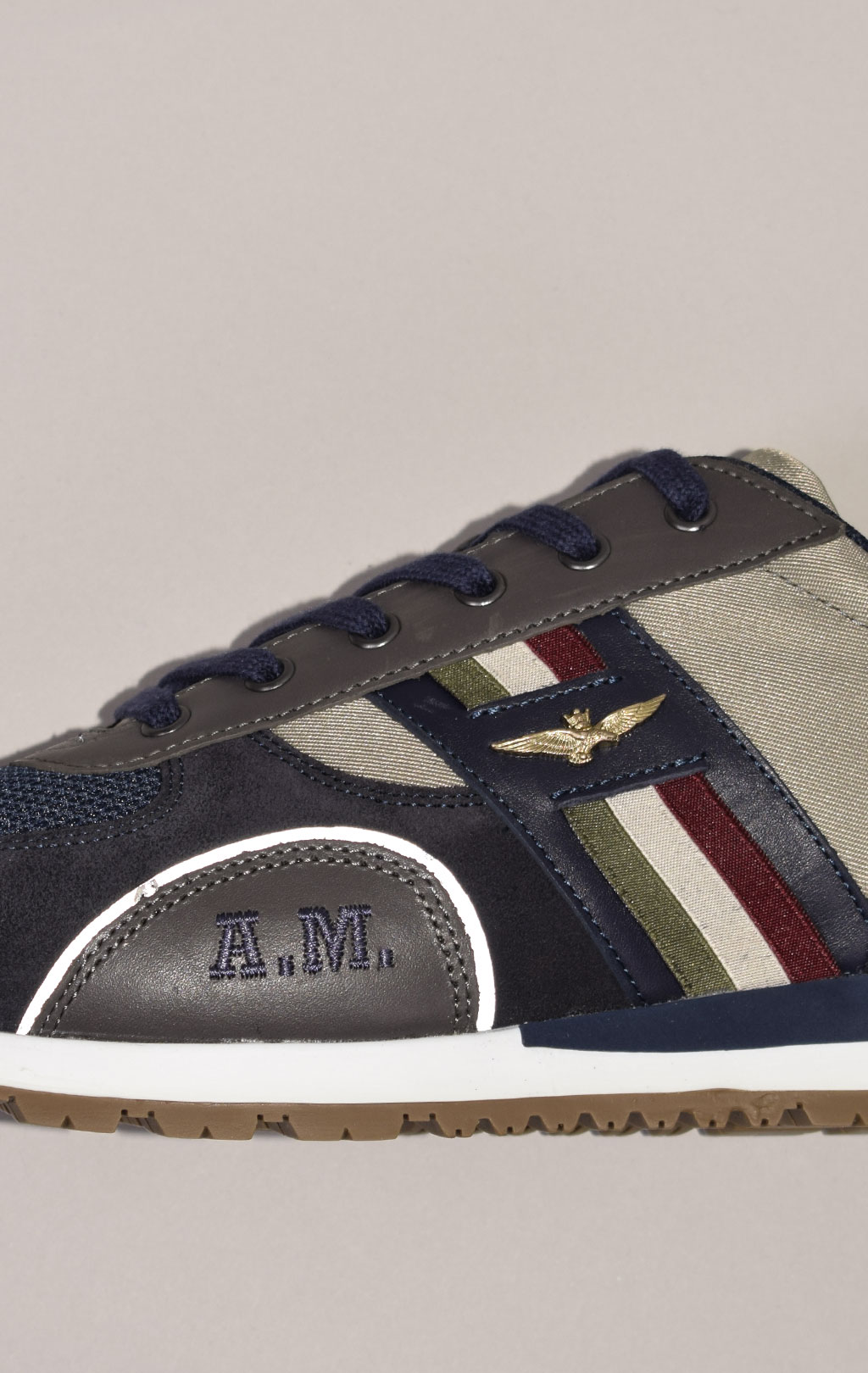 Кроссовки AERONAUTICA MILITARE FW 22/23 m/PT blue scuro/grigio medio (SC 190) 