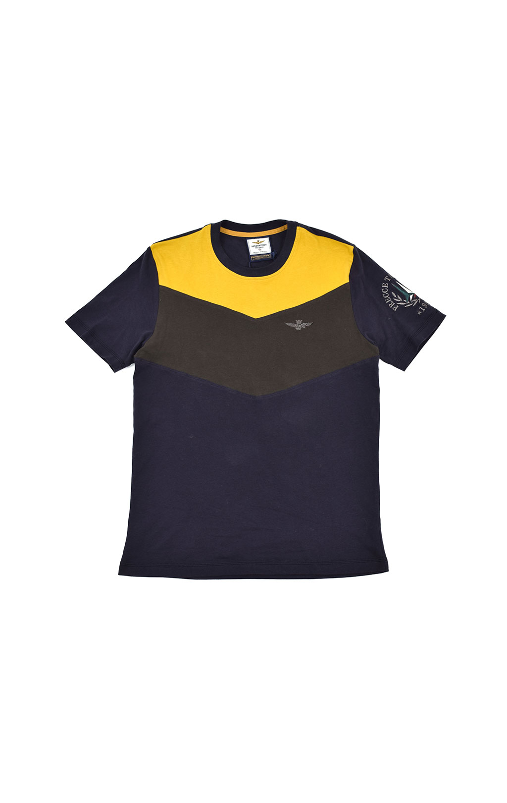 Футболка AERONAUTICA MILITARE FW 19/20 giallo/verde (TS 1645) 