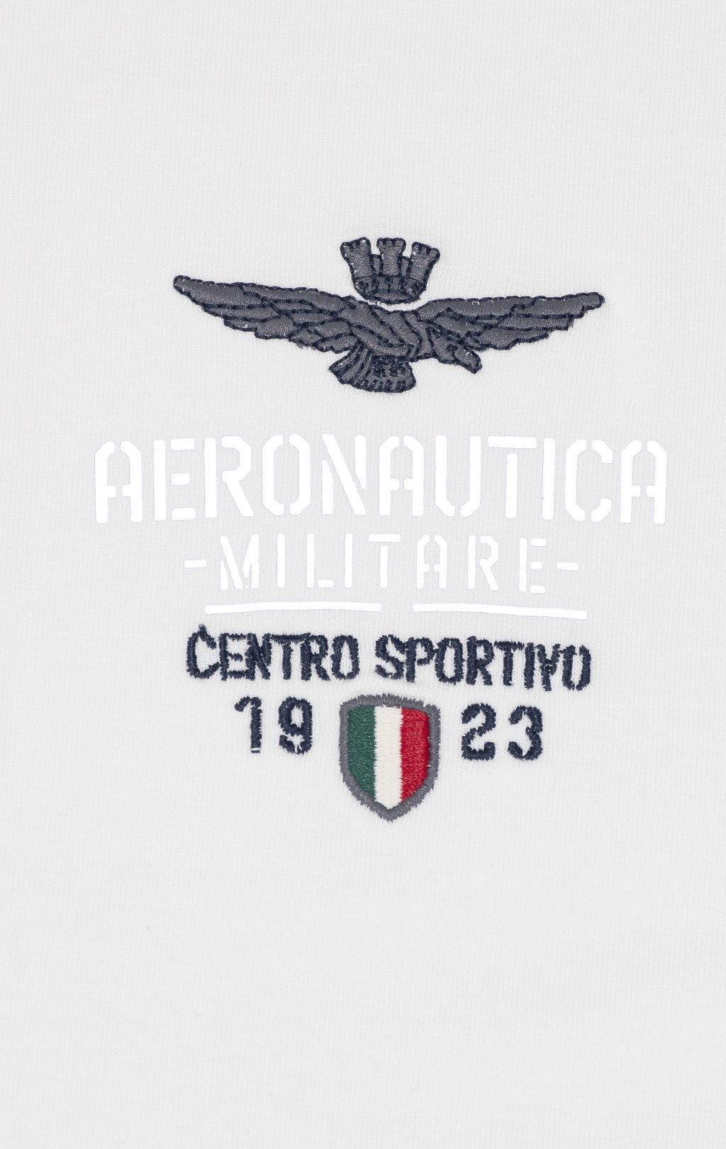 Футболка AERONAUTICA MILITARE SS 24/TR off white (TS 2206) 