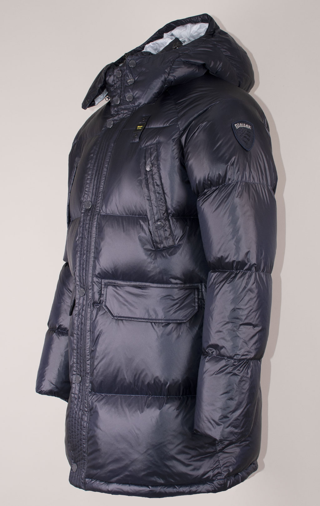 Парка-пуховик BLAUER ABBOT FW 24/25 blue interno blue 975 (KO3323) 