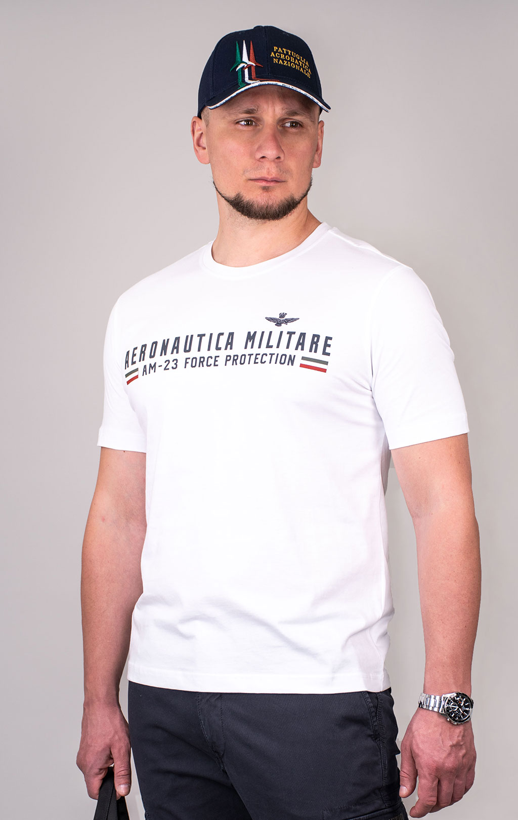 Футболка AERONAUTICA MILITARE SS 24/TR off white (TS 1942) 