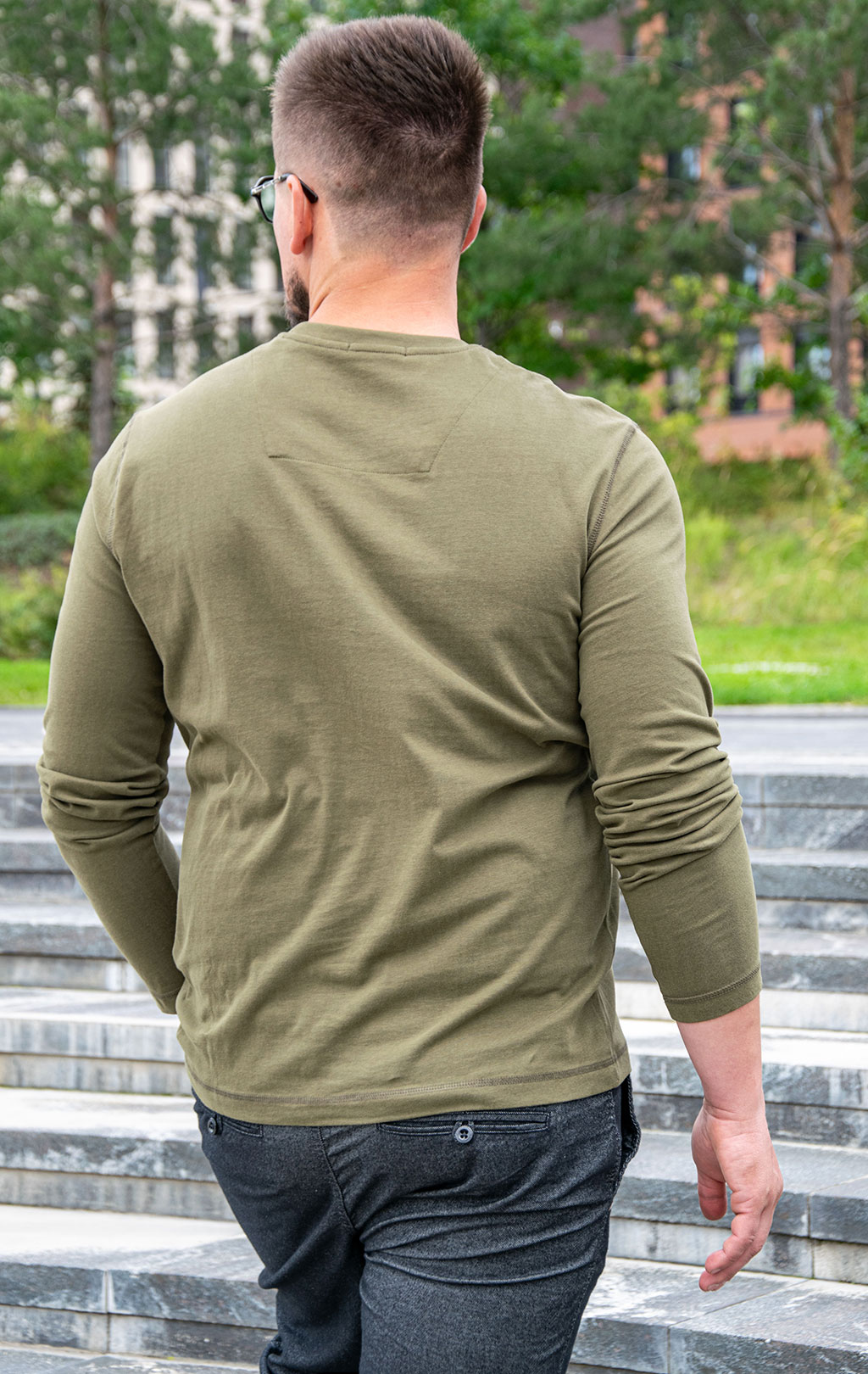 Лонгслив AERONAUTICA MILITARE FW 25/26/BD dark olive (TS 2469) 