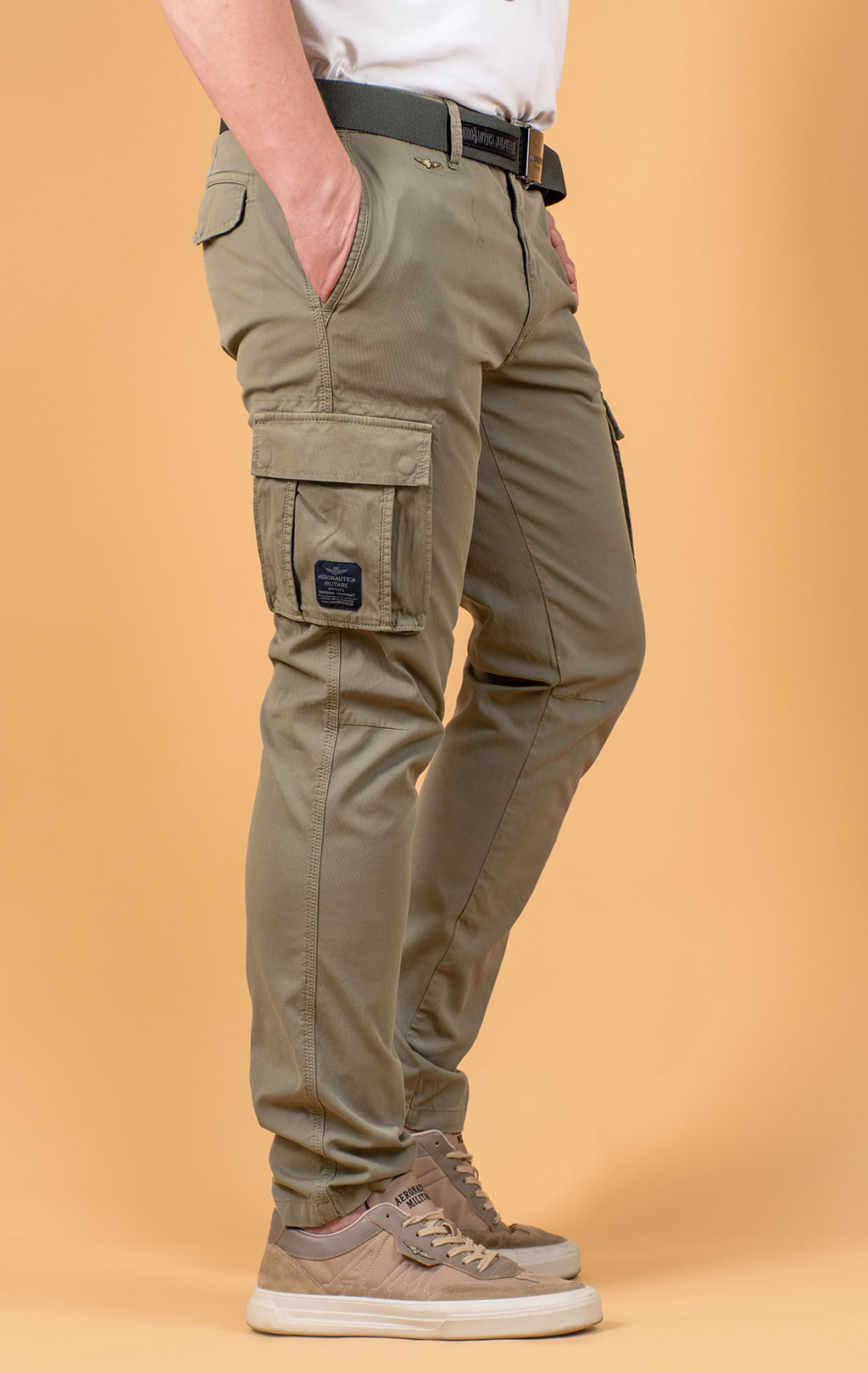 Брюки-карго AERONAUTICA MILITARE big size SS 25 m/AL green (PA 1329) 