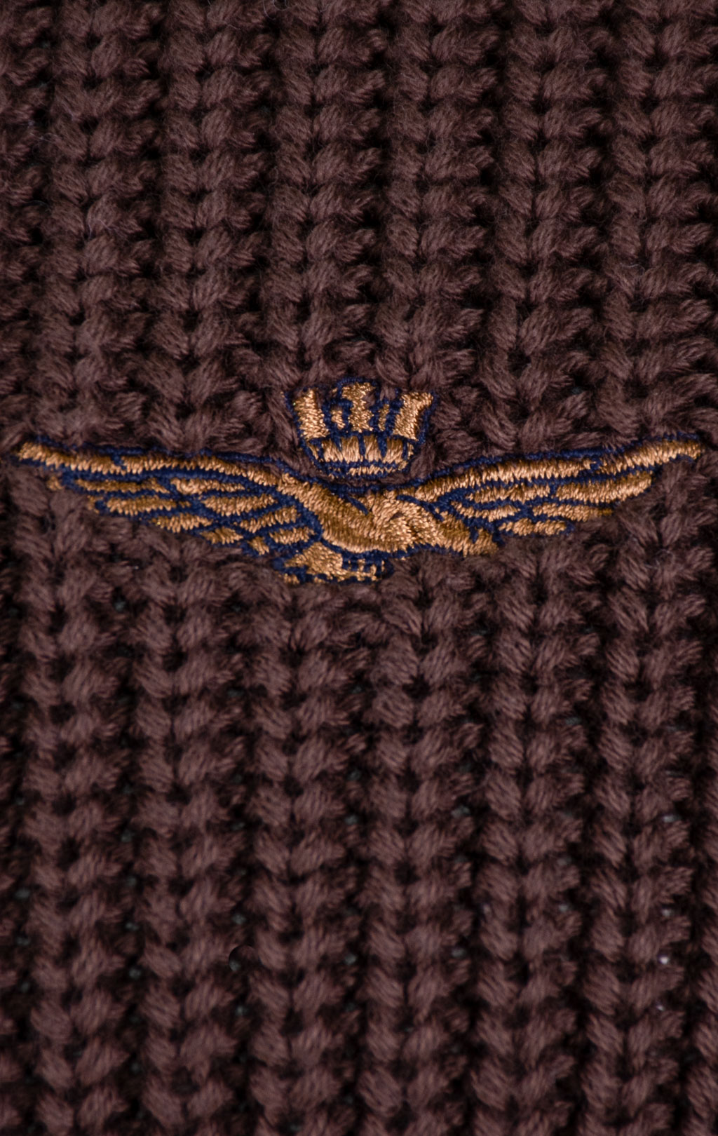 Свитер на молнии AERONAUTICA MILITARE FW 26/27/BG chestnut brown (MA 1664) 