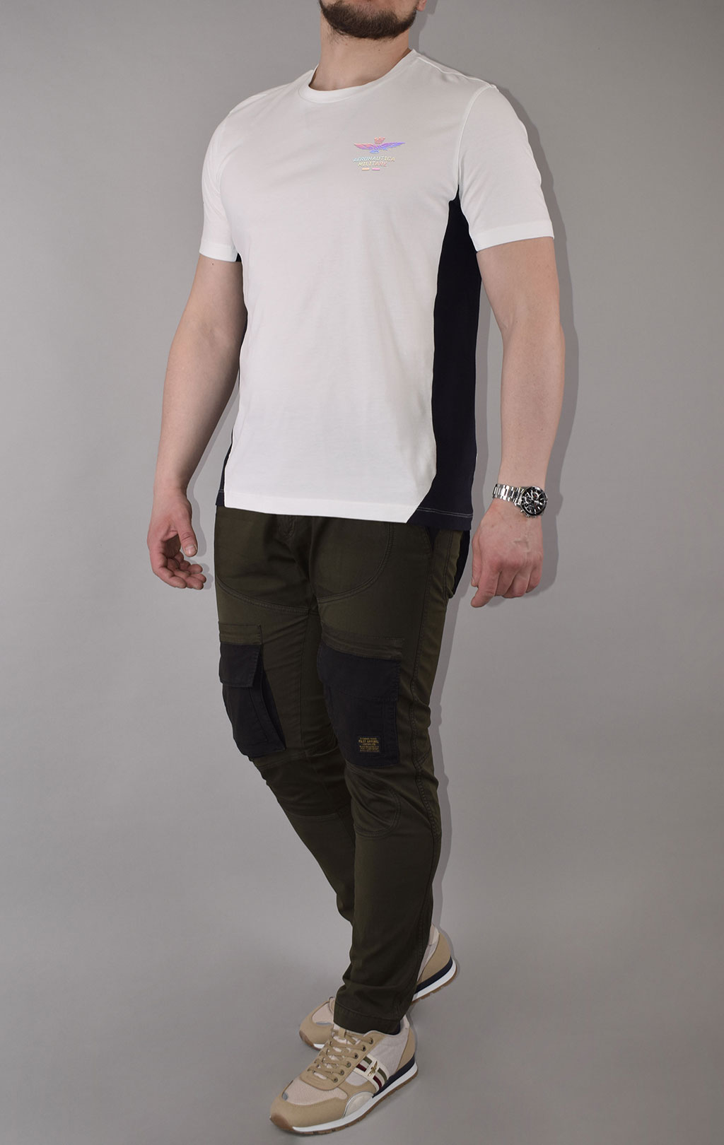 Футболка AERONAUTICA MILITARE SS 21/TR off white (TS 1847) 