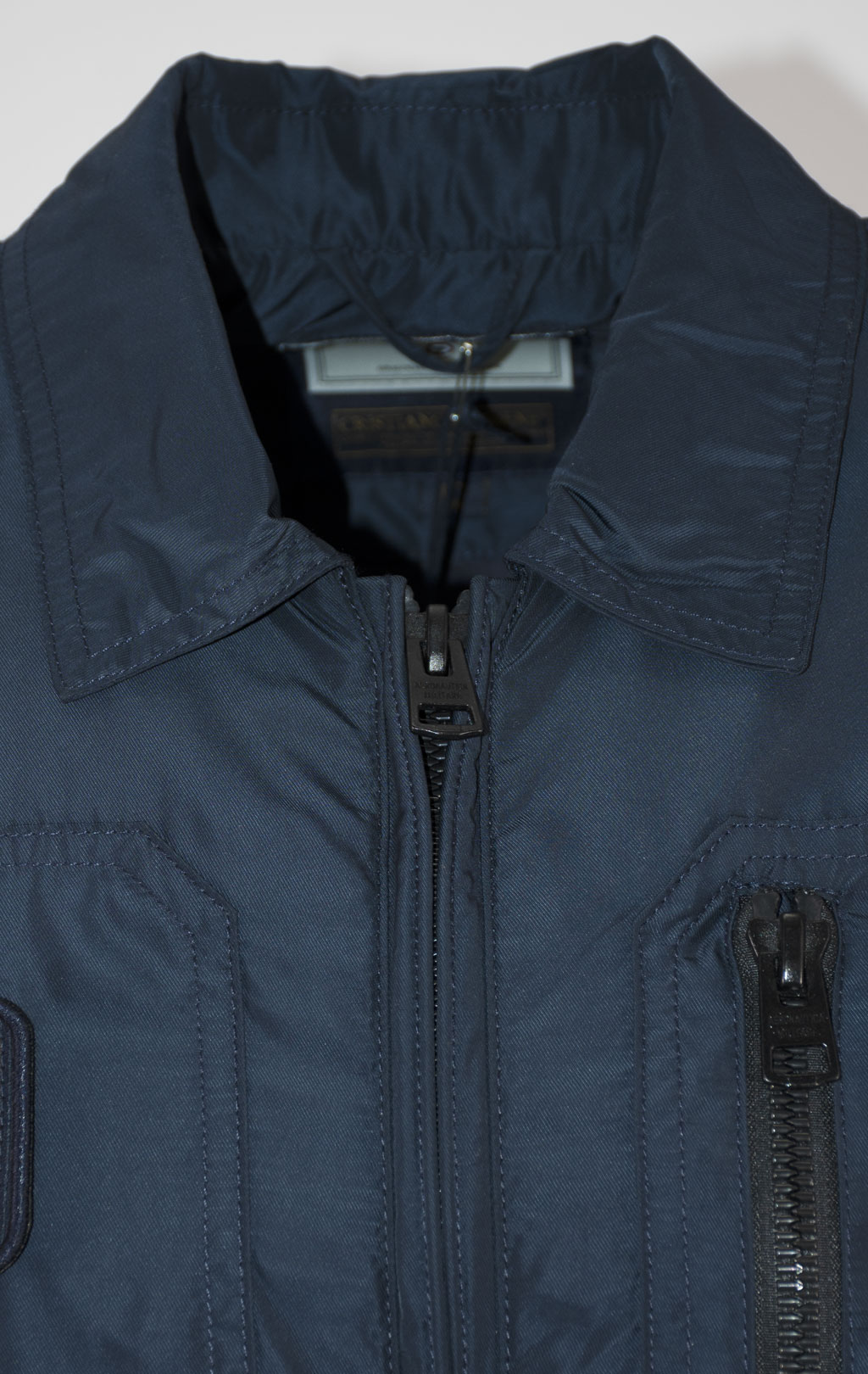 Ветровка-бомбер AERONAUTICA MILITARE big size SS 25 m/BD blue navy (AB 2071) 