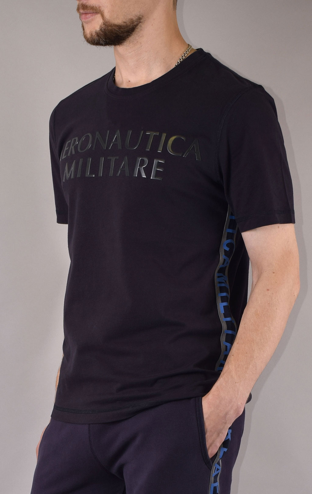 Футболка AERONAUTICA MILITARE FW 19/20 blue navy (TS 1643) 