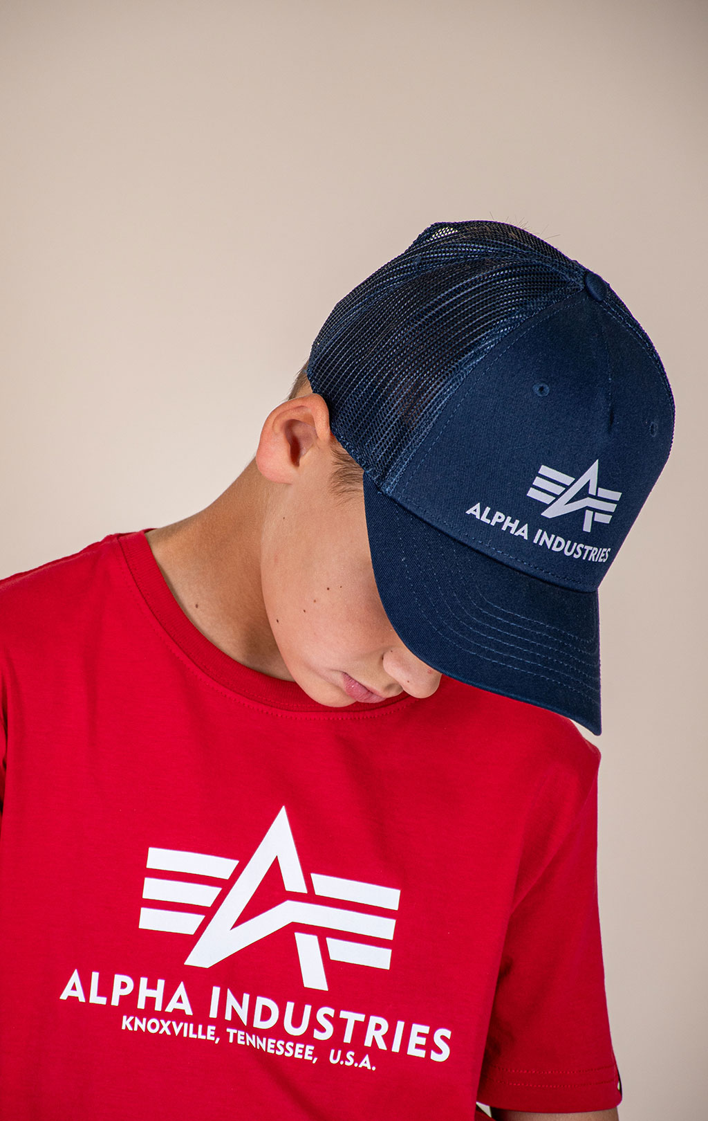 Бейсболка ALPHA INDUSTRIES BASIC TRUCKER CAP rep. blue 