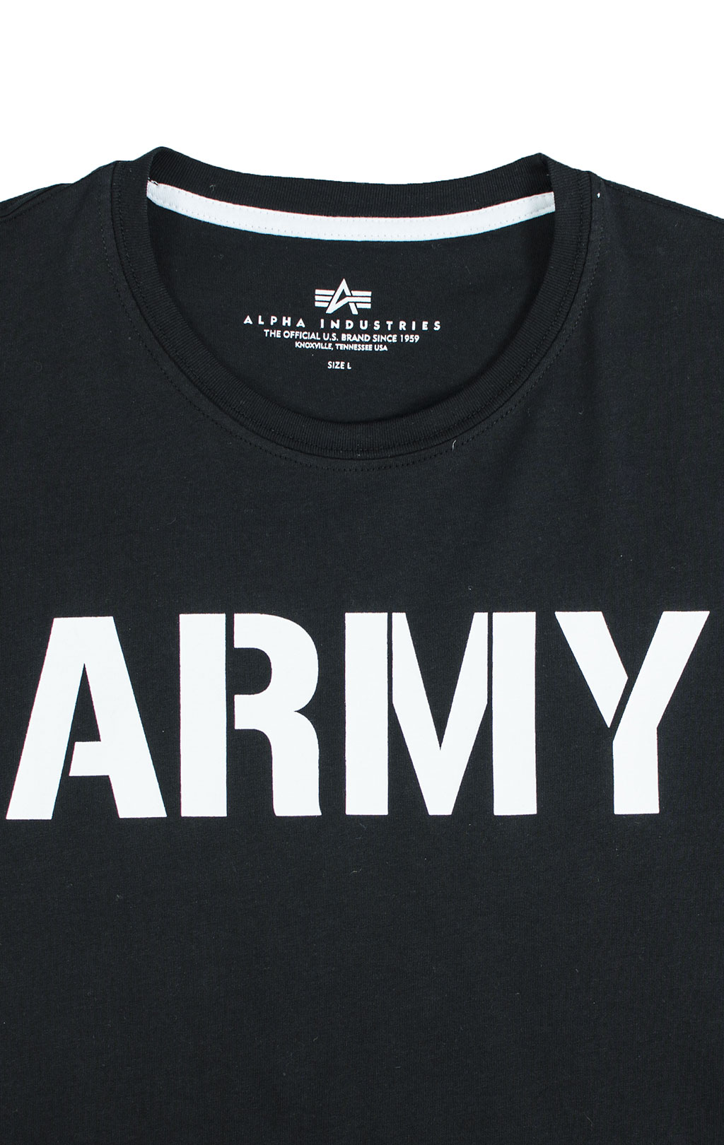 Футболка ALPHA INDUSTRIES ARMY T black 