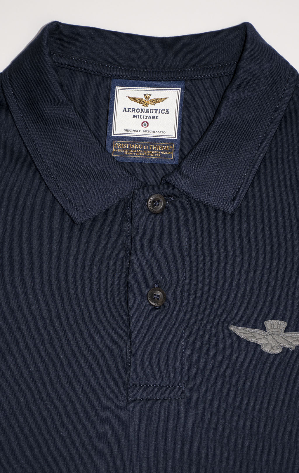 Футболка-поло AERONAUTICA MILITARE SS 24 m/IT blue navy (PO 1780) 