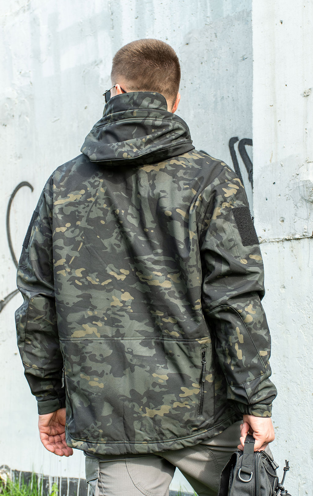 Куртка с капюшоном SABADO TAD SOFT SHELL multicam black f-1904 