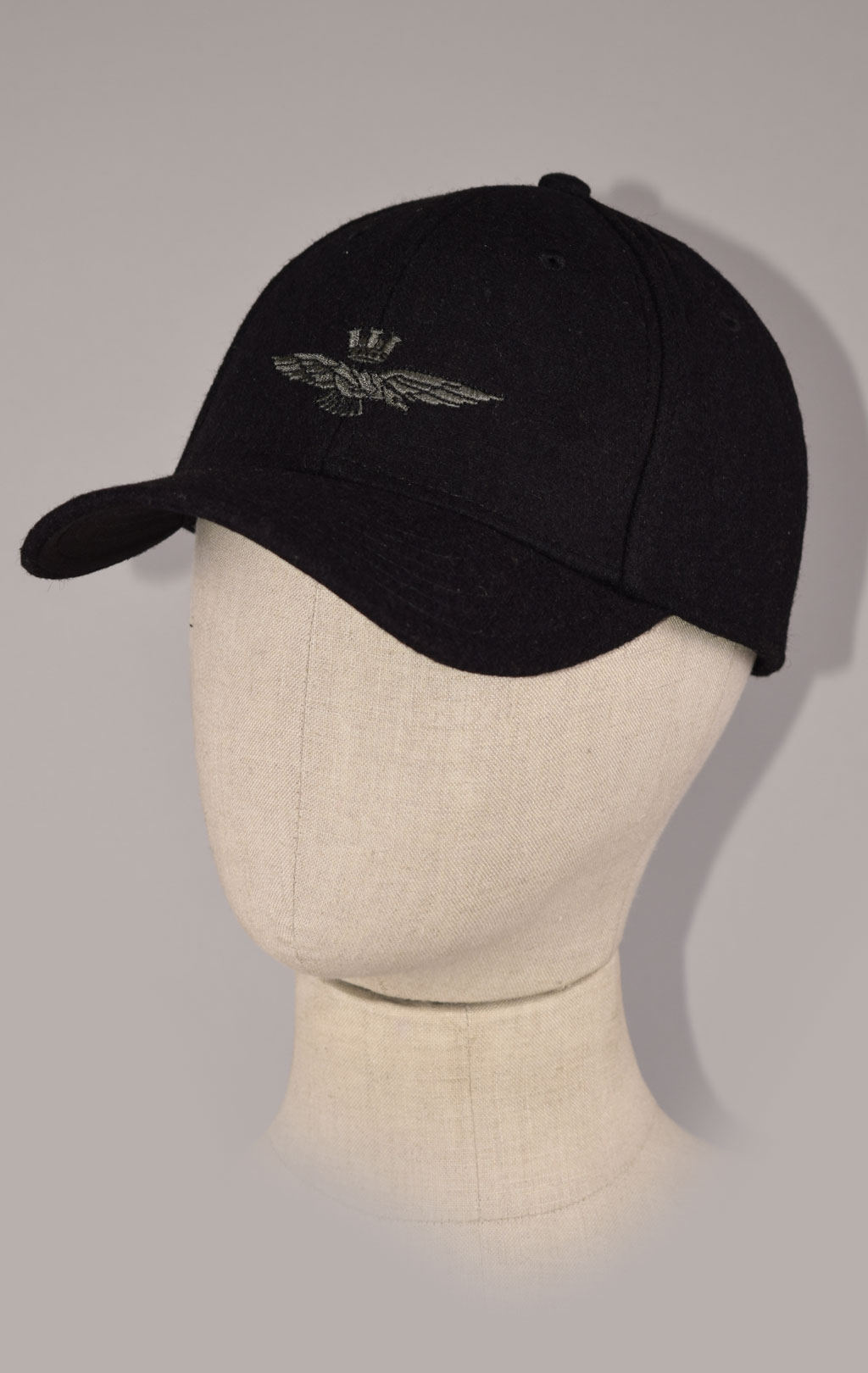Бейсболка AERONAUTICA MILITARE шерсть FW 22/23/CN jet black (HA 1085)
