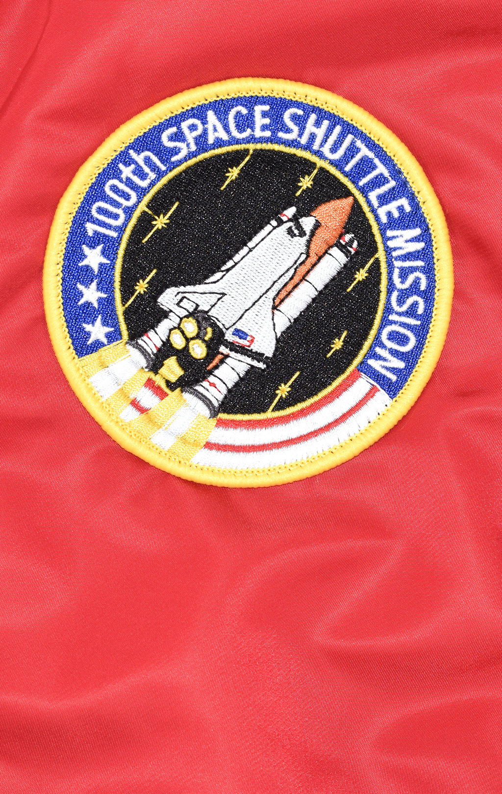 Женская куртка-бомбер лётная ALPHA INDUSTRIES VF NASA MA-1 speed red 