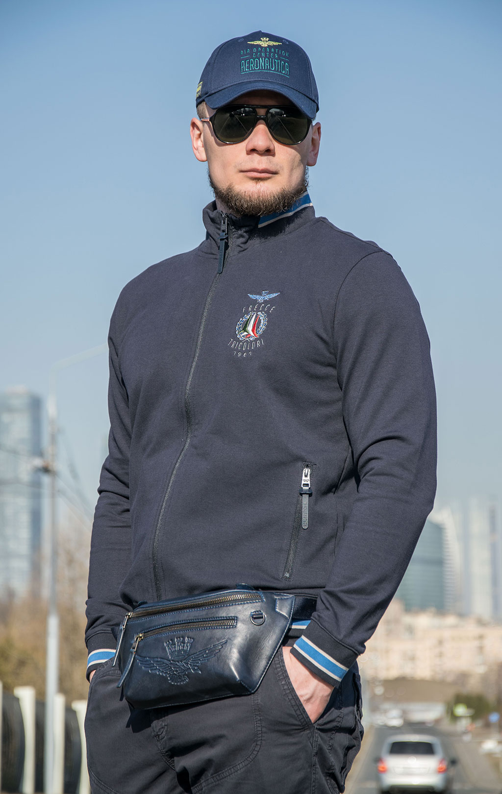 Олимпийка AERONAUTICA MILITARE SS 22/BD dark navy (FE 1663) 