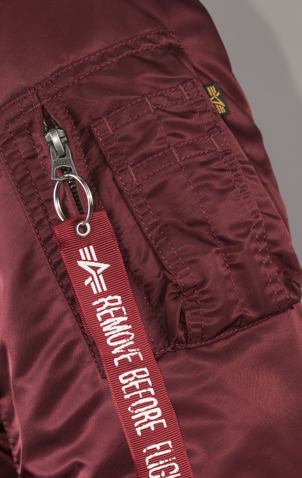 Куртка-бомбер лётная ALPHA INDUSTRIES D-Tec MA-1 burgundy 