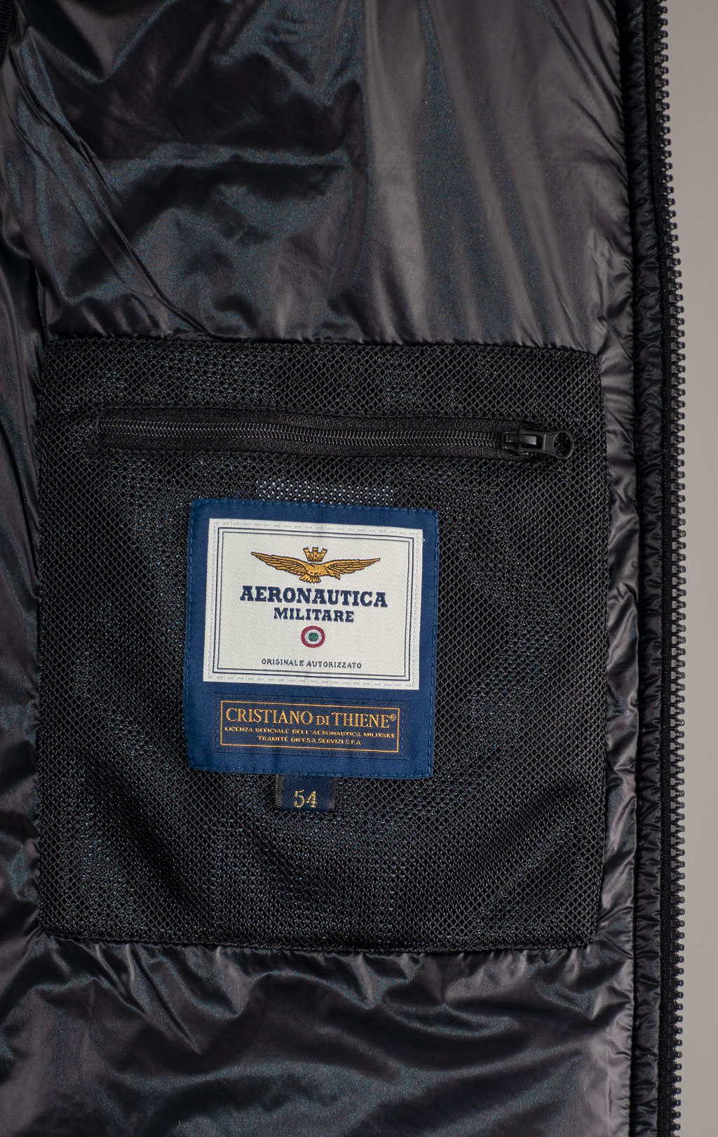 Жилет AERONAUTICA MILITARE FW 25/26/CN jet black (AB 3023) 