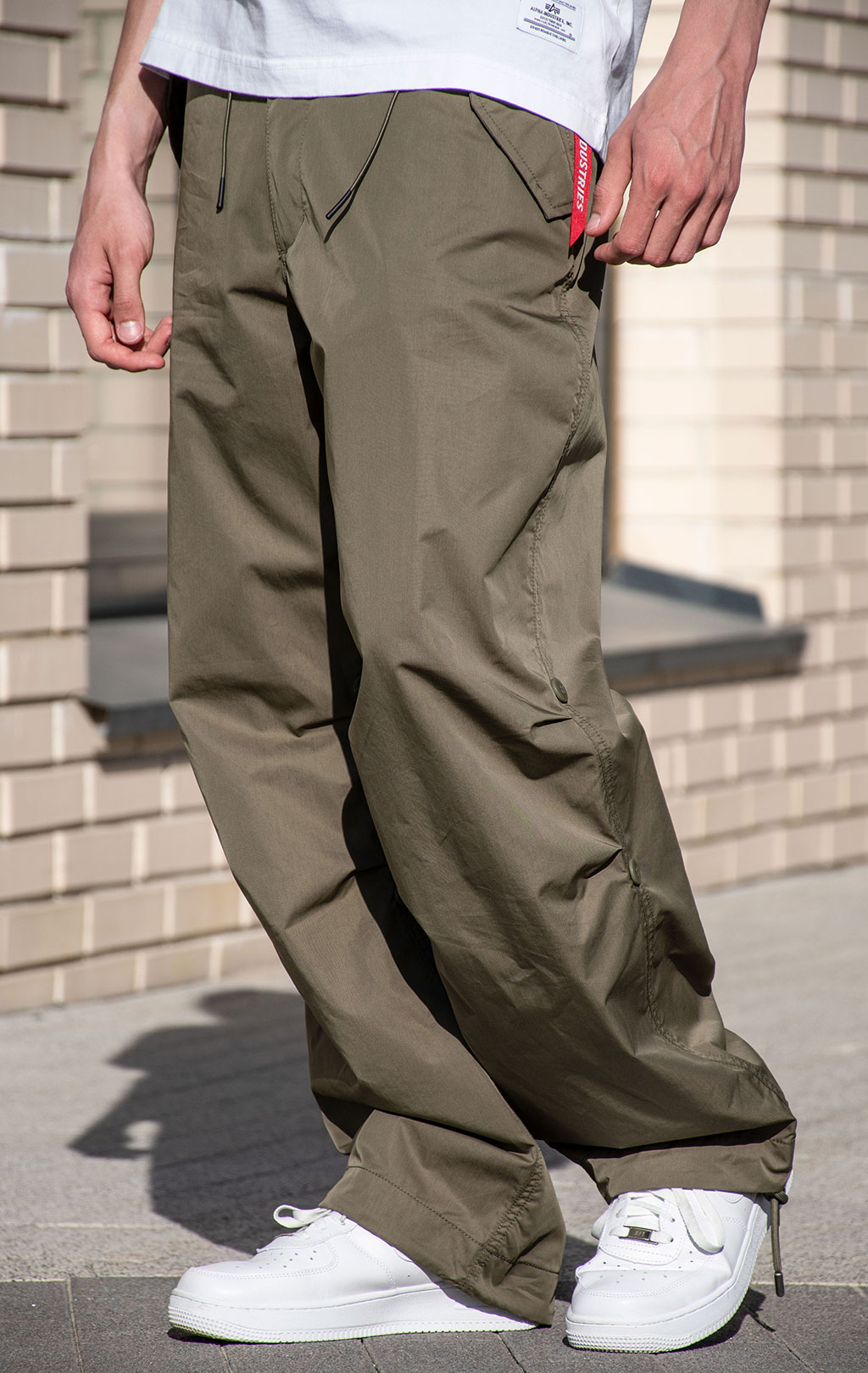 Брюки-карго парашюты ALPHA INDUSTRIES PARACHUTE PANTS SS 24 m OG-107 green 