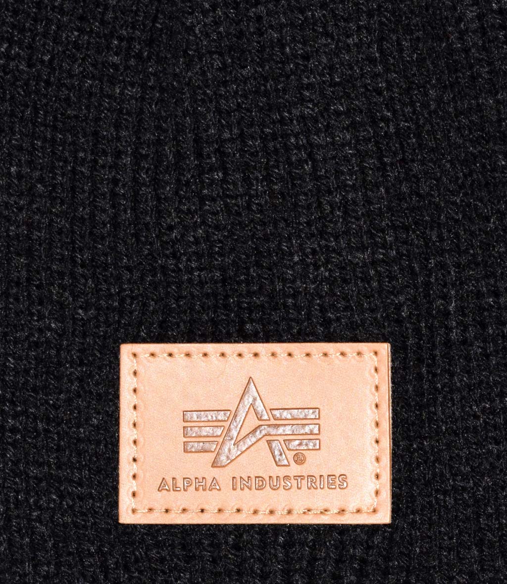 Шапка ALPHA INDUSTRIES KNIT BEANIE black 