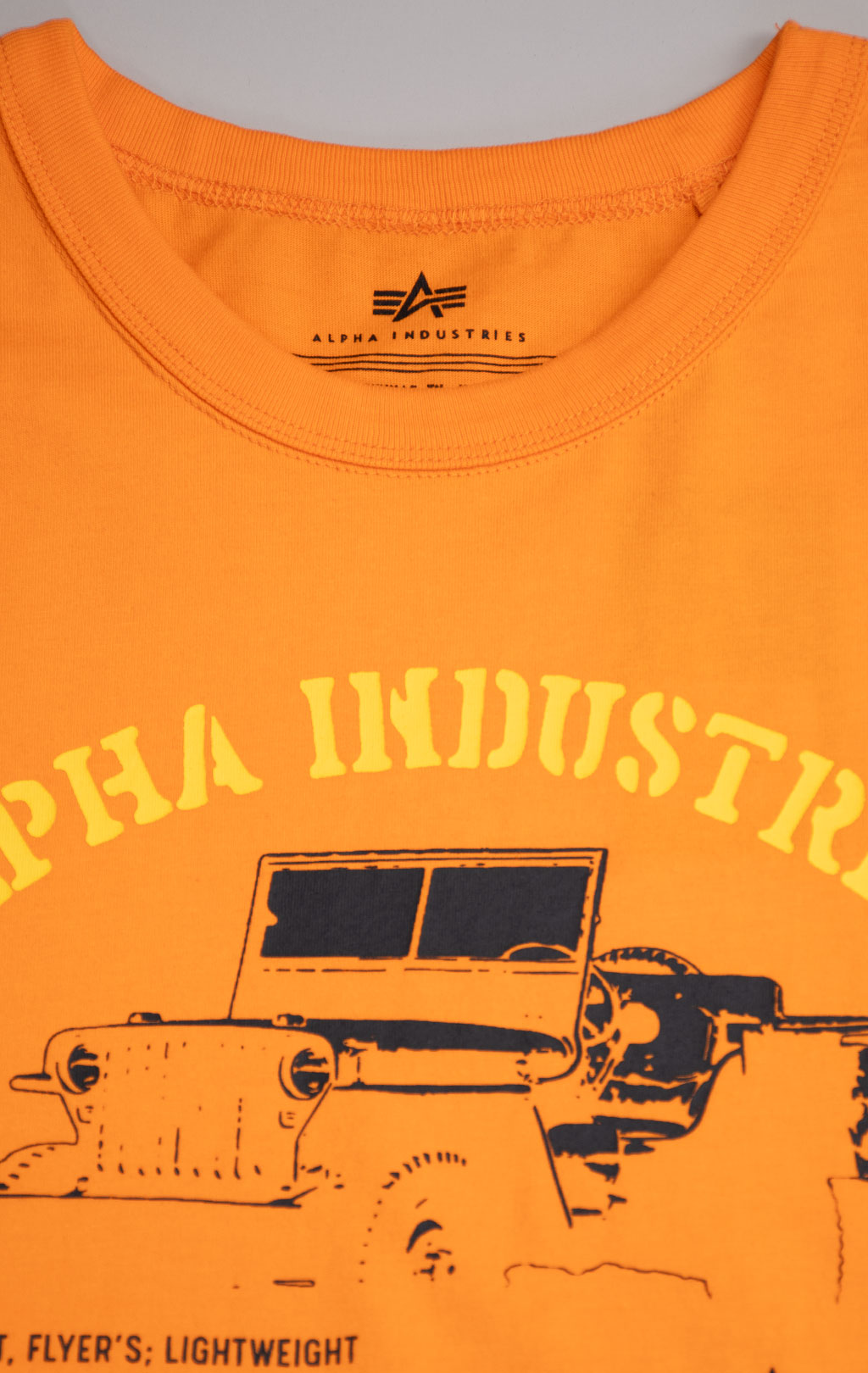 Футболка ALPHA INDUSTRIES ALPHA JEEP TEE SS 24 emergency orange 