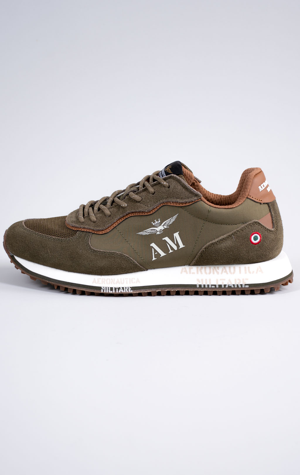 Кроссовки AERONAUTICA MILITARE (SC 0320) SS 26/CN verde militare 
