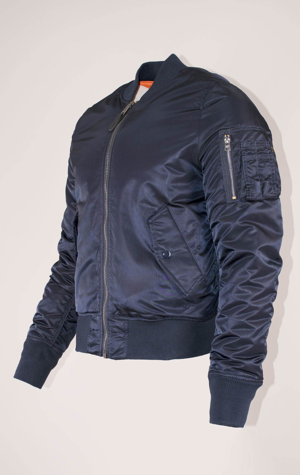 Бомбер ALPHA INDUSTRIES SLIM FIT/EUROPEAN FIT MA-1 FW 21/22 m rep. blue 