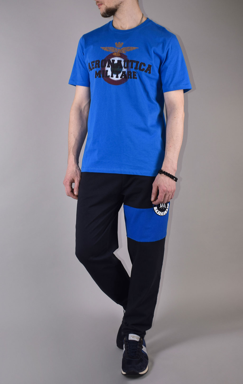 Футболка AERONAUTICA MILITARE SS 20/PT bluette (TS 1617)