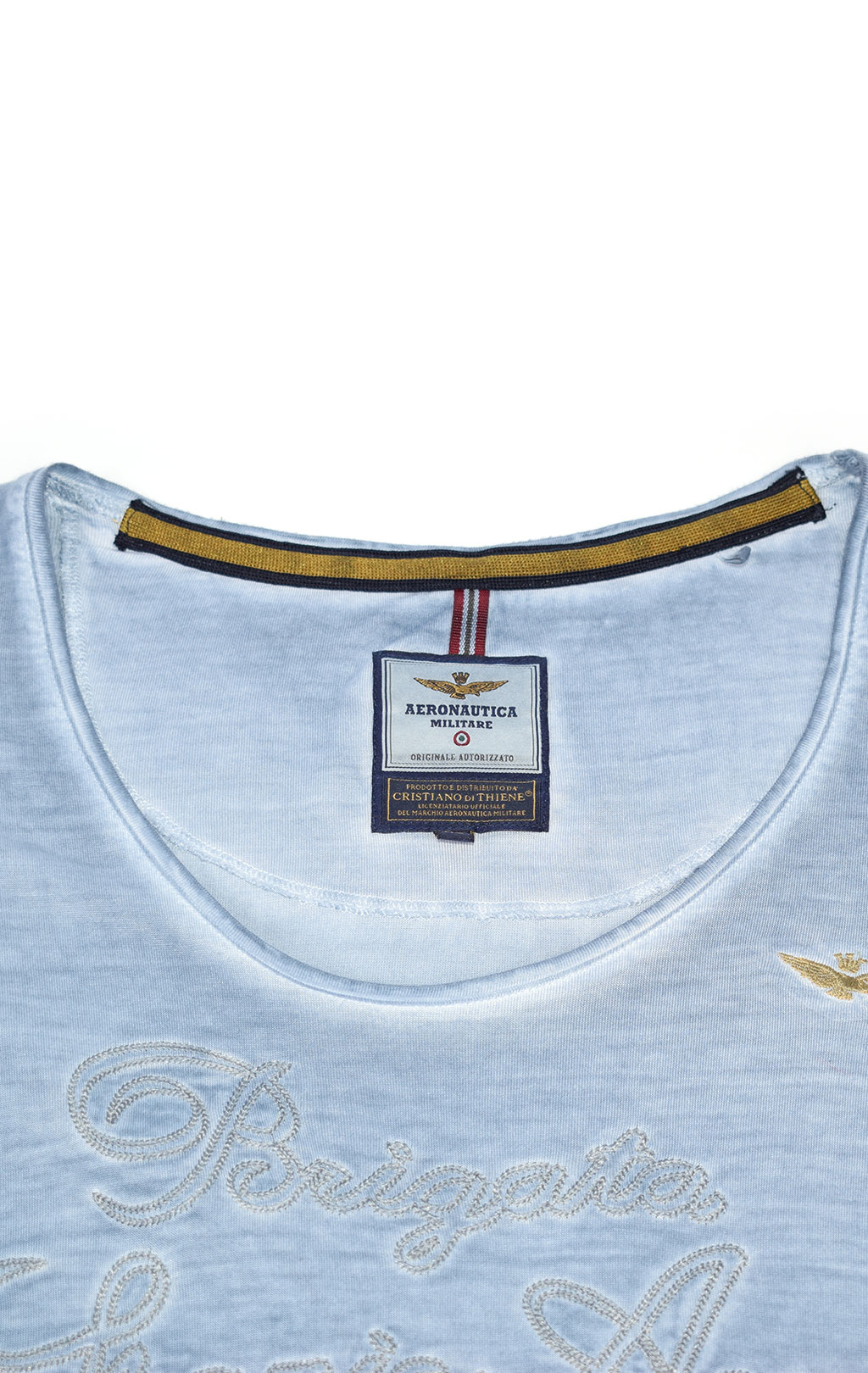 Женская футболка AERONAUTICA MILITARE SS19 azzurro (TS 1590) 